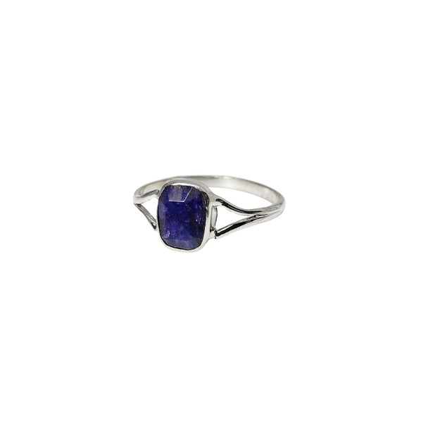 Sapphire Sterling Silver Ring ..