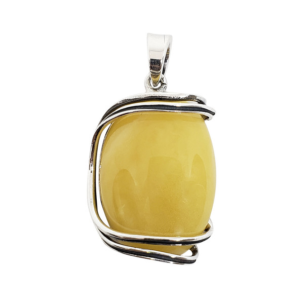 Amber Handmade Pendant .