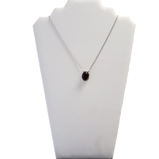 Cherry Amber Leaf Design Necklace -