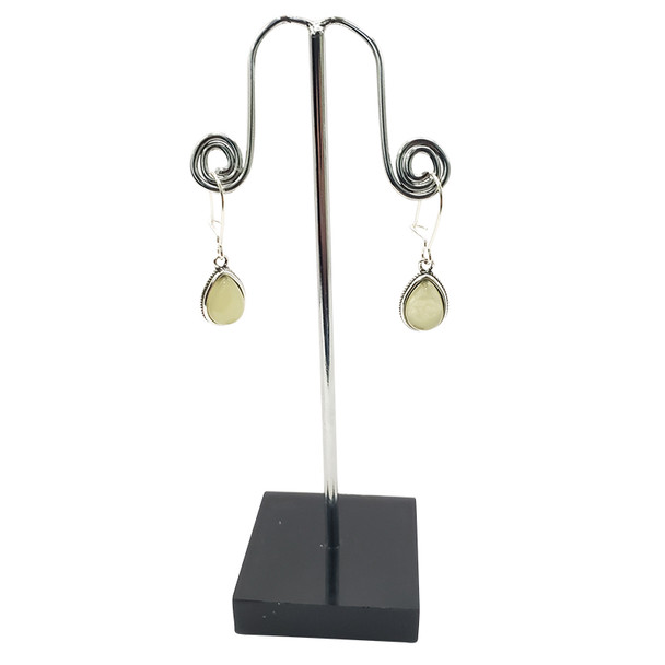 Baltic Amber Sterling Silver Earrings. Amber Jewelry (E-BT-3064)