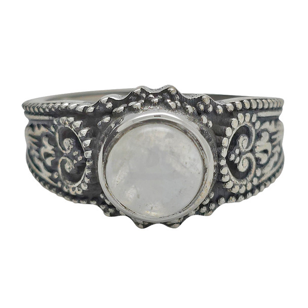 Moonstone Sterling Silver Ring ----