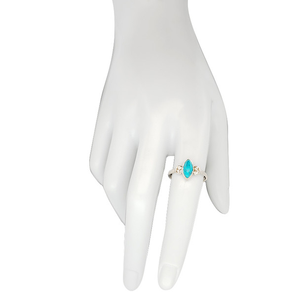 Howlite Stone Sterling Silver Ring
