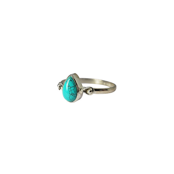 Howlite Sterling Silver Ring