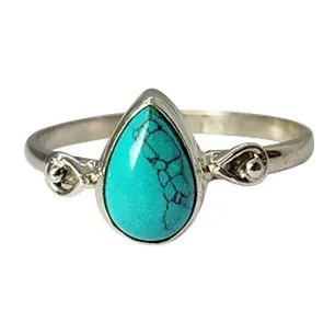 Howlite Sterling Silver Ring