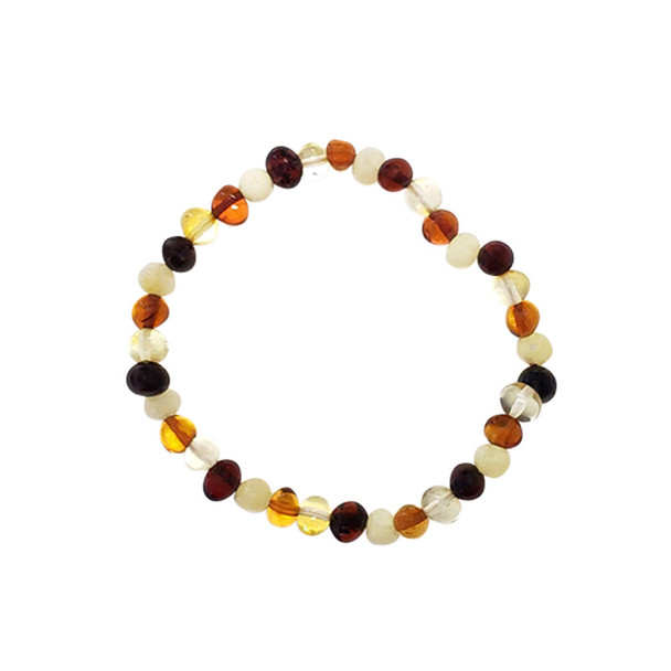 Multi-Color Amber Stretch Bracelet