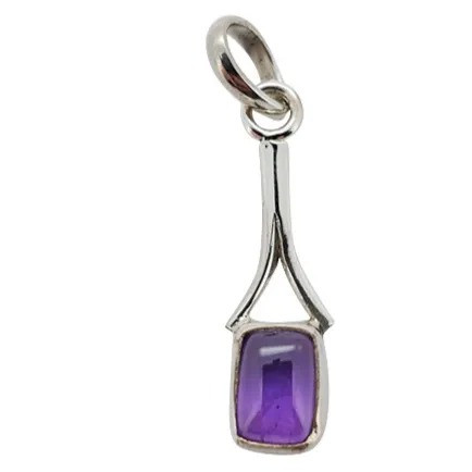 Amethyst Sterling Silver Pendant