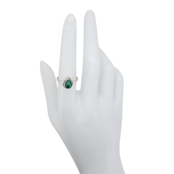 Malachite Sterling Silver Ring