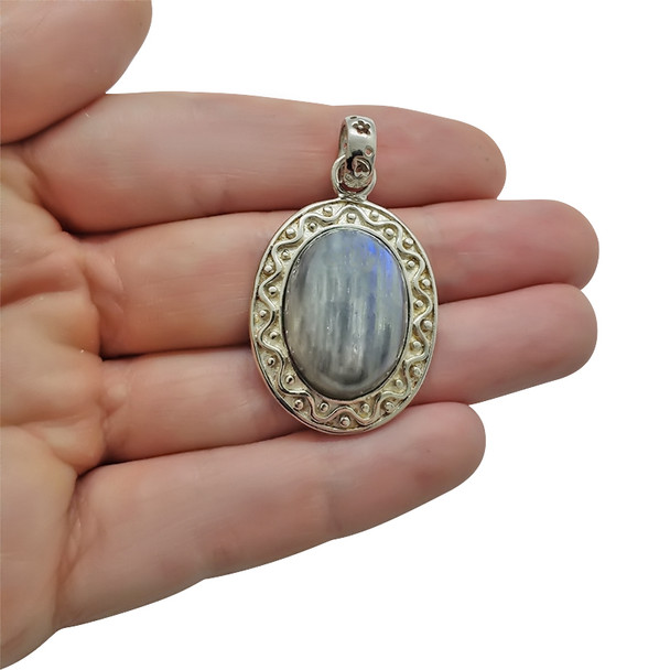 Labradorite Sterling Silver Pendant P-LB-4970