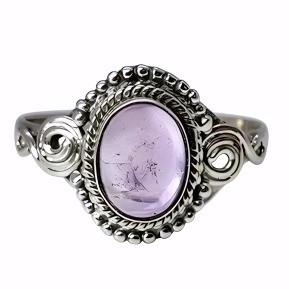 Amethyst Stone Sterling Silver Ring