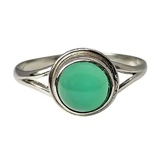 Green Onyx Sterling Silver Ring