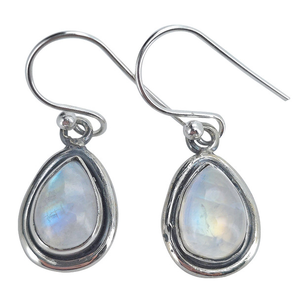 Moonstone Earrings On Hooks