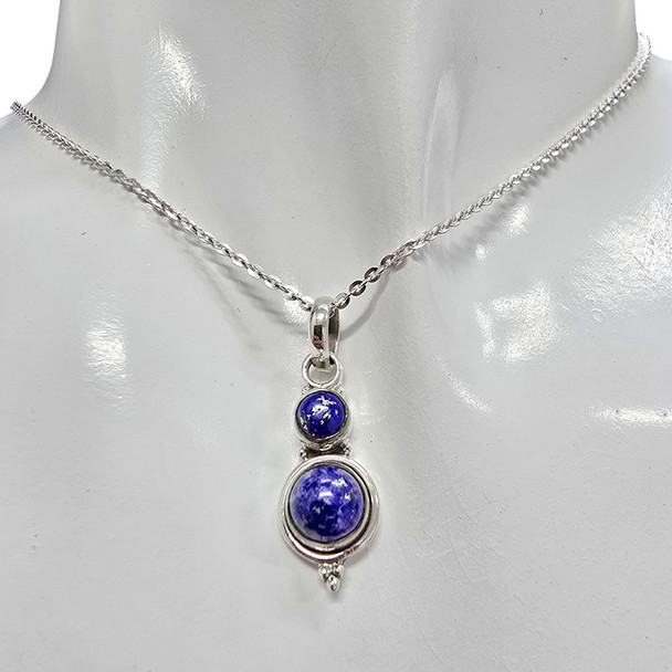Lapis Sterling Silver Pendant
