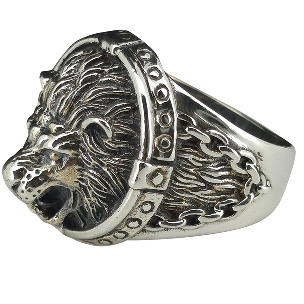 Lion Sterling Silver Ring