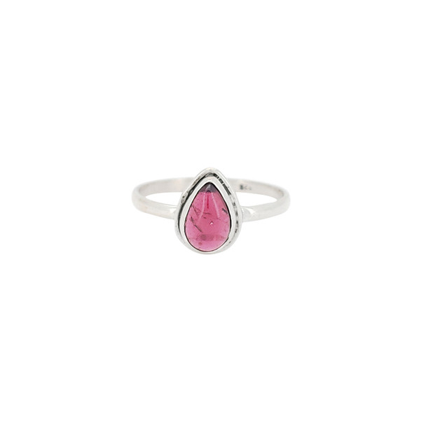 Garnet Sterling Silver Ring (R-GR-5412-R)