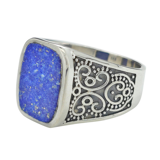 Lapis Sterling Silver Ring (R-LP-6489)