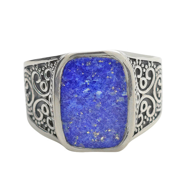 Lapis Sterling Silver Ring (R-LP-6489)