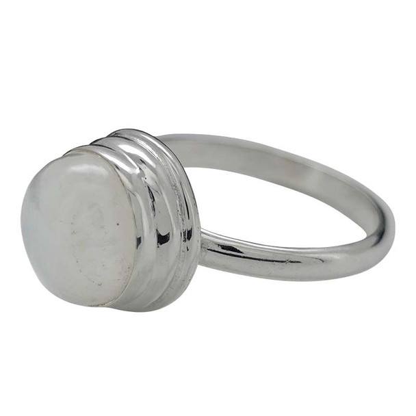 Moonstone Sterling Silver Ring (R-MS-6442)