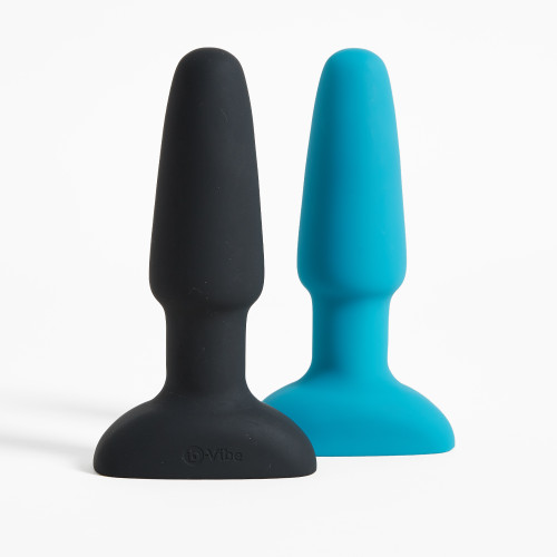 Black and Blue b-Vibe Butt Plugs Together