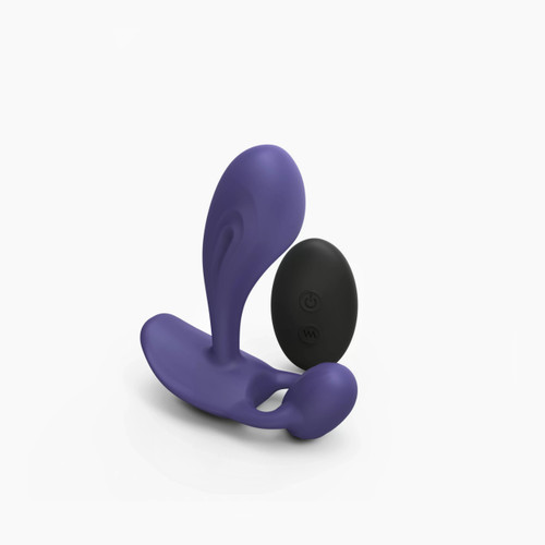 Love to Love Witty P & G Vibrator with Remote Midnight Indigo