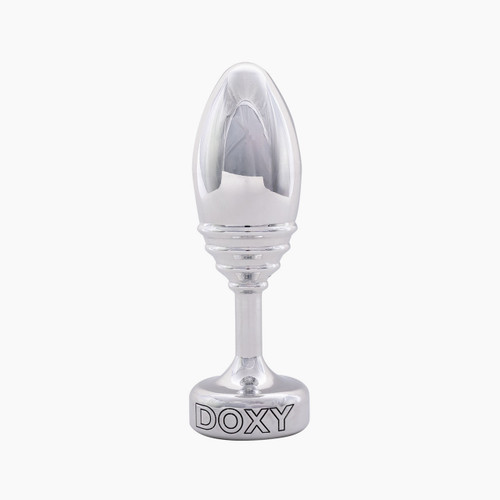 Doxy Ribbed Metal Weighted Butt Plug