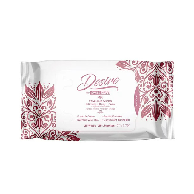 Desire by Swiss Navy Toy & Body Cleaner Wipes