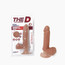 The D Perfect Vibrating Dildo 7" Caramel packaging