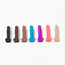 Colours Pleasures Vibrating 5 inch Dildo in Variant Shades