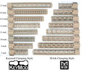 Tan Dino Defender MLOK Lightweight Handguard Tan Dino Defender MLOK Lightweight Handguard