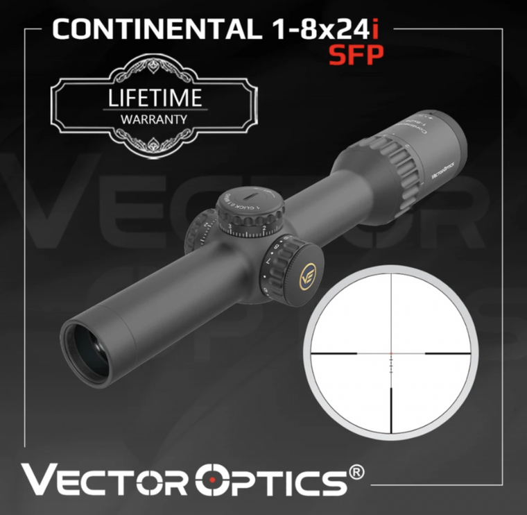 Continental 1-8x24 - Fiber Dot Reticle