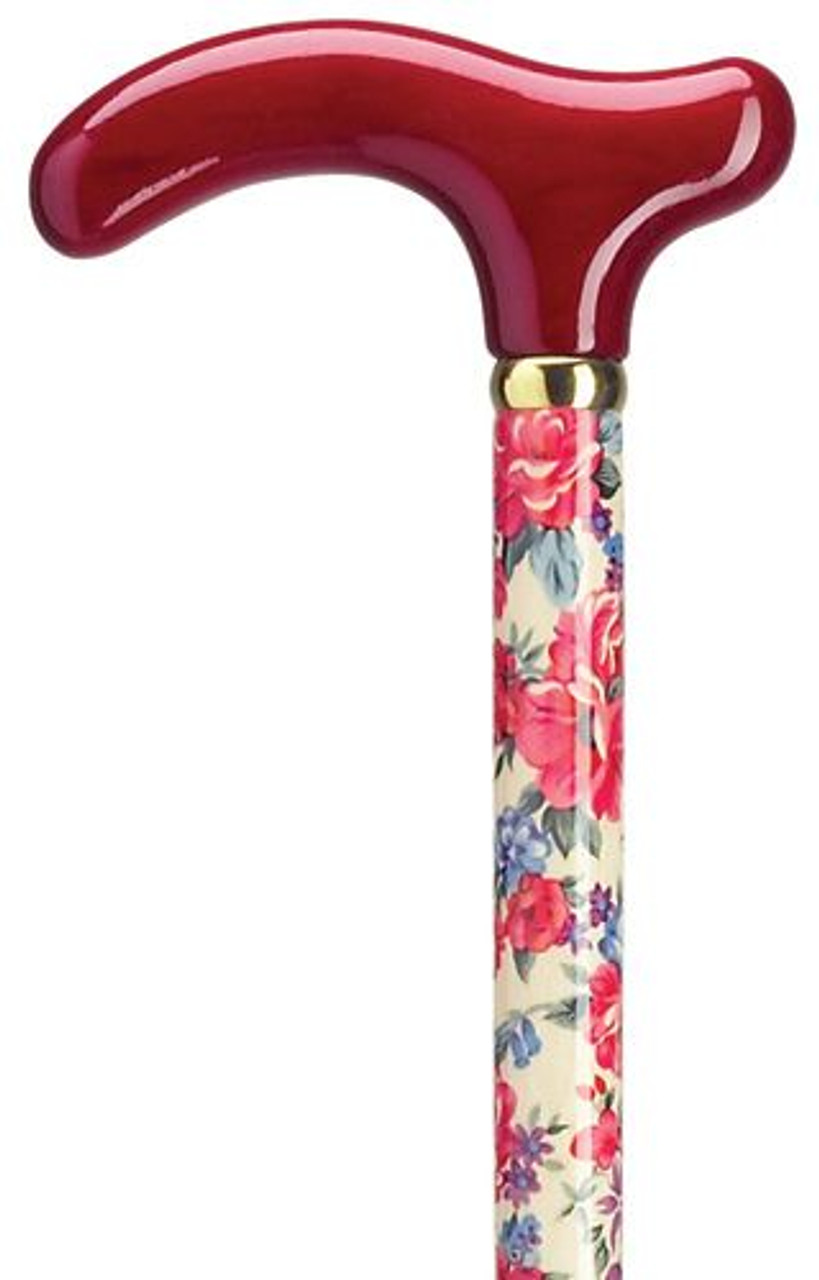 Ladies Primrose Floral Walking Cane Exquisite Canes 7807