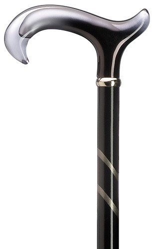 Ladies Grey Tease Walking Cane Exquisite Canes