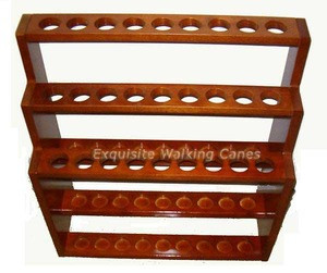 27 Walking Cane Solid Wood Display Rack Exquisite Canes