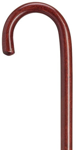 Extra Tall Men's Mahogany Crook Walking Cane Exquisite Canes