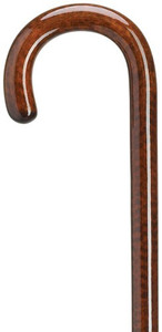 Ladies Crook Handle Cane-Snakewood Finish Ladies Crook Handle Cane-Snakewood Finish