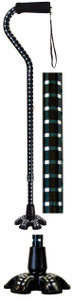 Essential Medical Houndstooth Offset Handle Cane