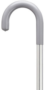 Aluminum Crook Handle "Hospital" Cane-Non-Adjustable Aluminum Crook Handle "Hospital" Cane-Non-Adjustable