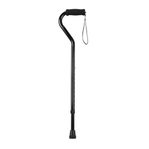 Drive Medical Offset Handle Aluminum Adjustable Cane-Black Drive Medical Offset Handle Aluminum Adjustable Cane-Black