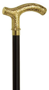 Gold Vermeil Firenze Italian Walking Cane Gold Vermeil Firenze Italian Walking Cane