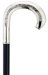 Alpacca Feather Carved Crook Alpacca Feather Carved Crook