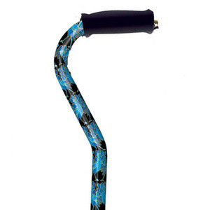Ladies Offset Adjustable Peacock Walking Cane