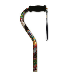 Offset Adjustable Handle Casino Walking Cane Offset Adjustable Handle Casino Walking Cane
