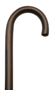 Men's Crook Handle Walnut Finish Walking Cane Men's Crook Handle Walnut Finish Walking Cane