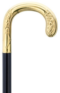 Men's Crook Handle Embossed Horn of Plenty