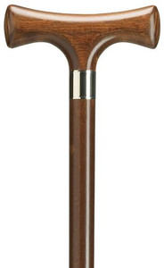 T Handle Men's Walnut Walking Cane T Handle Men's Walnut Walking Cane