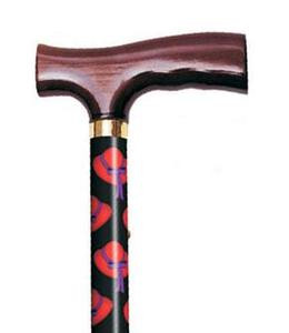 Adjustable Folding Red Hats Walking Cane Adjustable Folding Red Hats Walking Cane