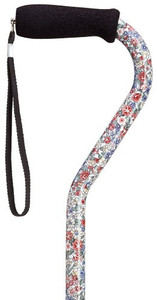 Wildflowers Offset Adjustable Cane