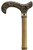 Acrylic Brown Derby Handle Bamboo Cane