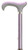 Ladies Soft Grip Handle Mini Adjustable Walking Cane-Lilac