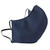 Washable and Reusable Fitted 3 Ply Cloth Face Mask-Navy