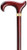 Extra Tall Mens Burgundy Finish Wood Walking Cane